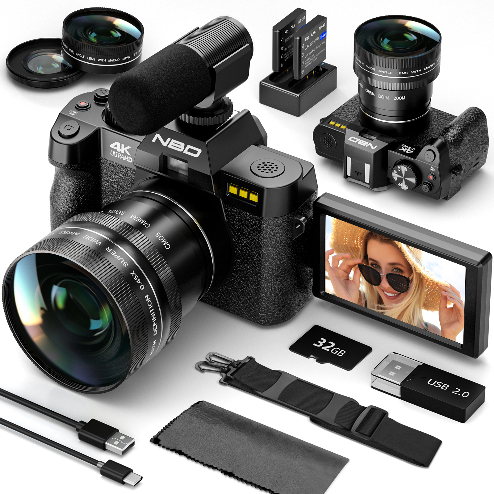 Korean Lifestyle Video - NBD 48MP 4K Digital Camera S100F