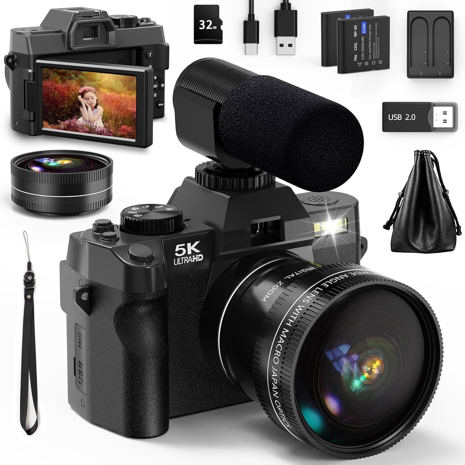 NBD 5K&48MP Digital Camera wit – Korean Lifestyle Video recenzja i cena