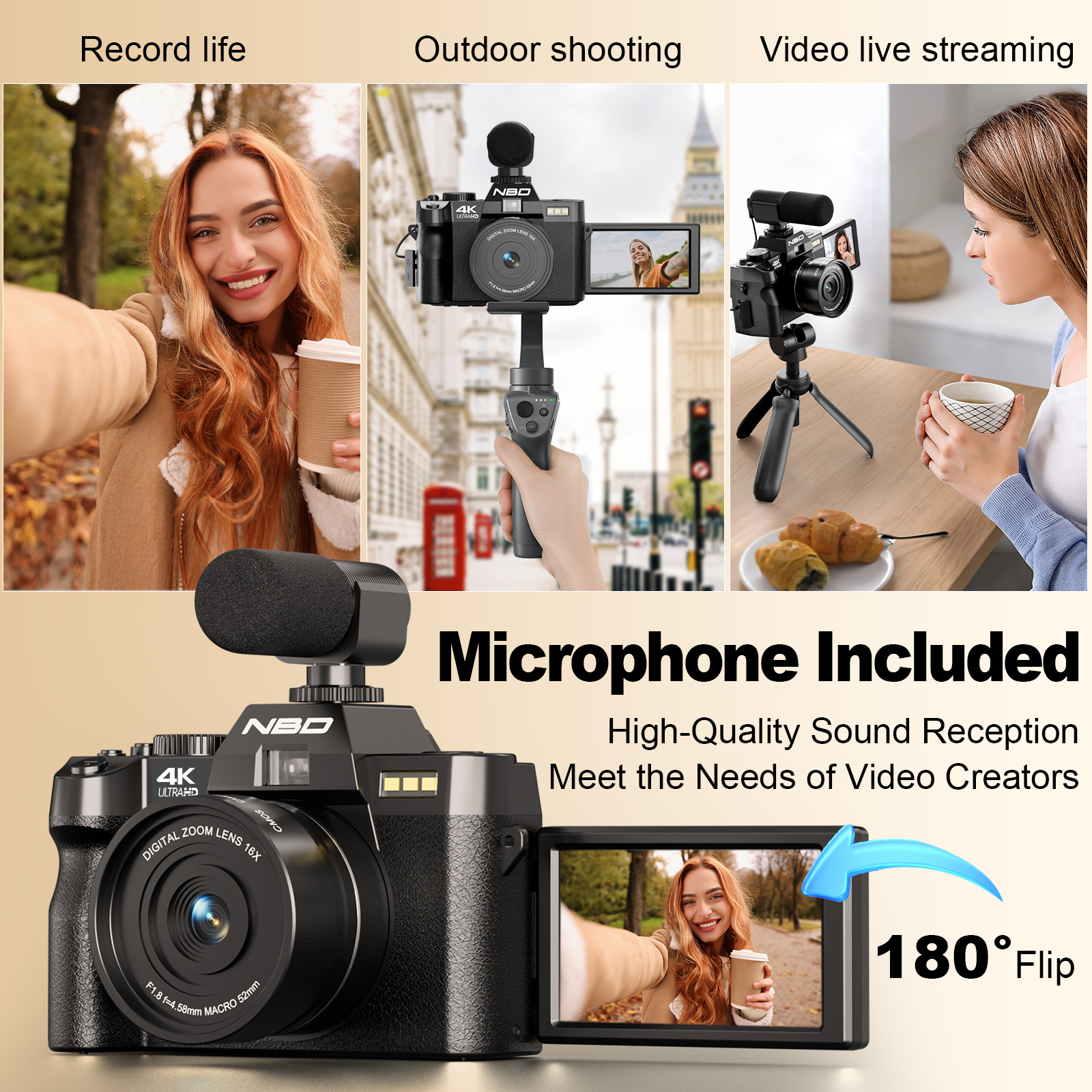 NBD S100F 48MP&4K Digital Came – Korean Lifestyle Youtubers recenzja i cena
