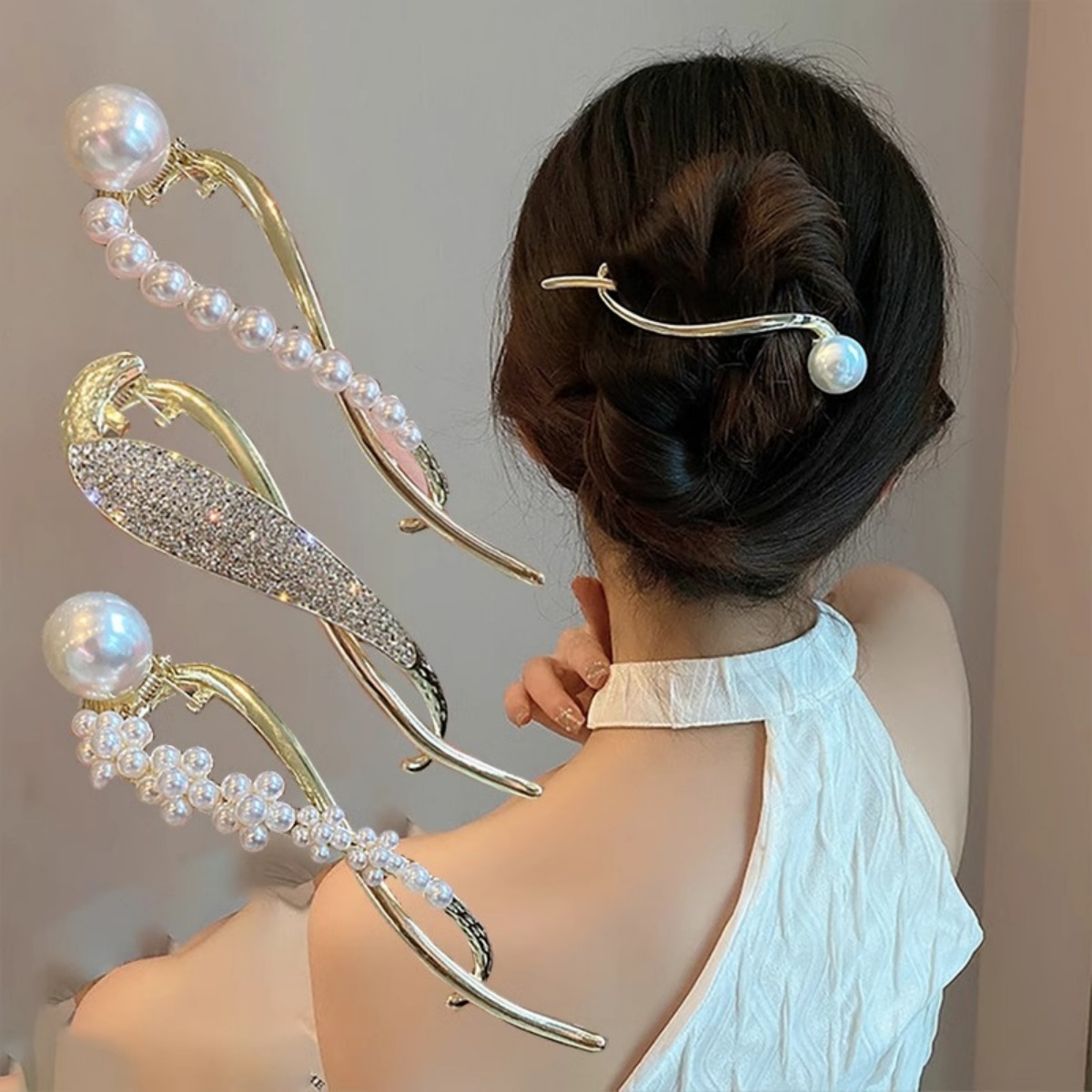 Elegant Glitter Pearl Hair Cli – Korean Daily Lifestyle recenzja i cena