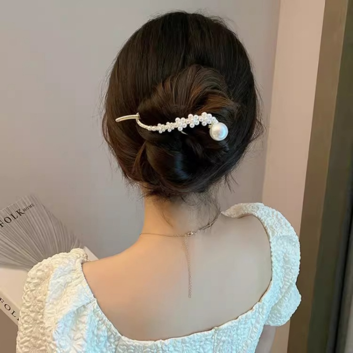 Elegant Glitter Pearl Hair Cli – Korean Daily Lifestyle recenzja i cena
