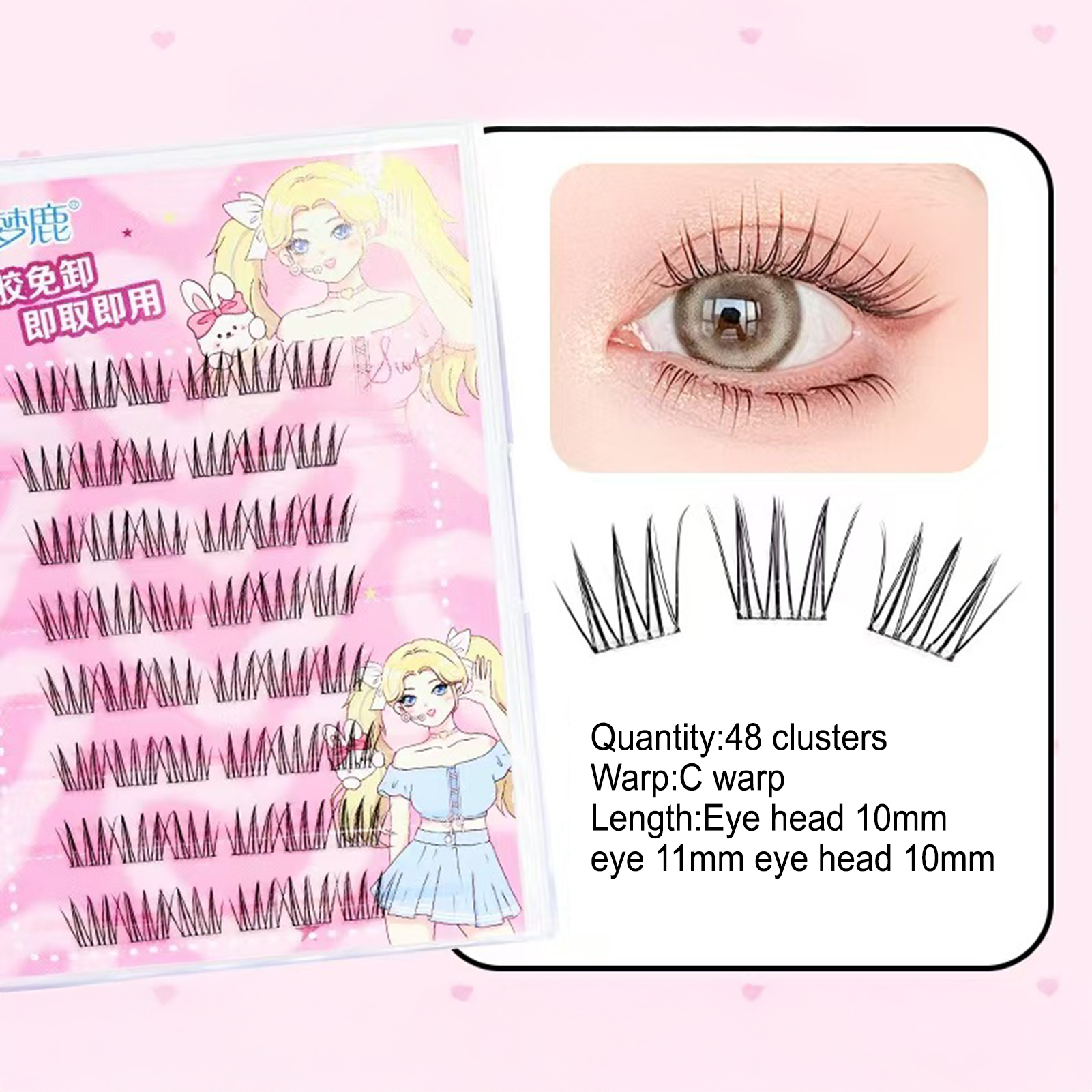 Women DIY Curling Eyelash Clus – Korean Daily Lifestyle recenzja i cena