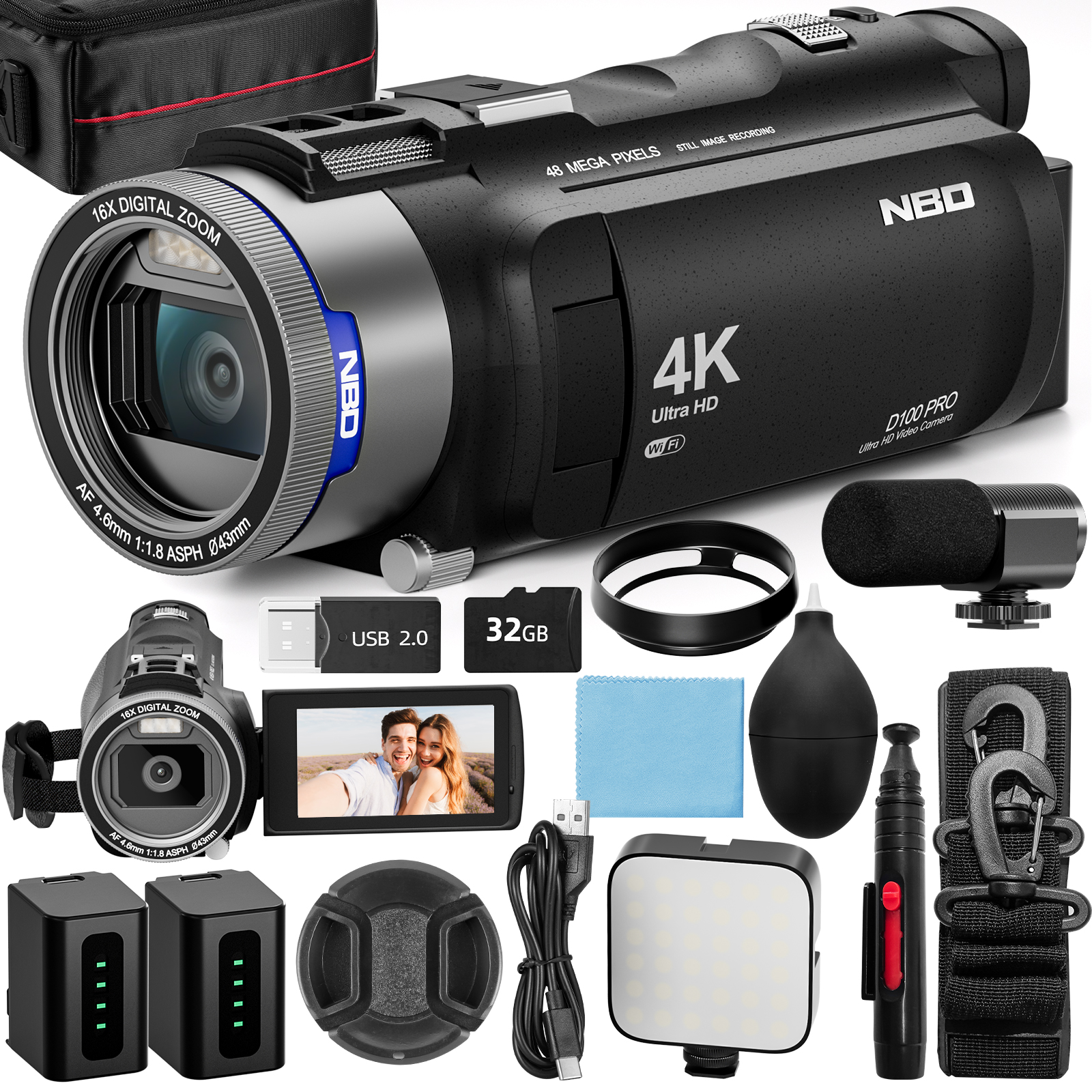 NBD 4K HD&48MP Camcorder Video – Korean Lifestyle Video recenzja i cena