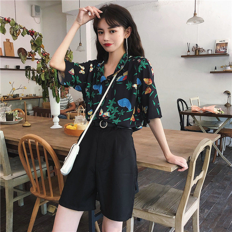 Shirts Women Corduroy Patch Po – Korean Daily Lifestyle recenzja i cena