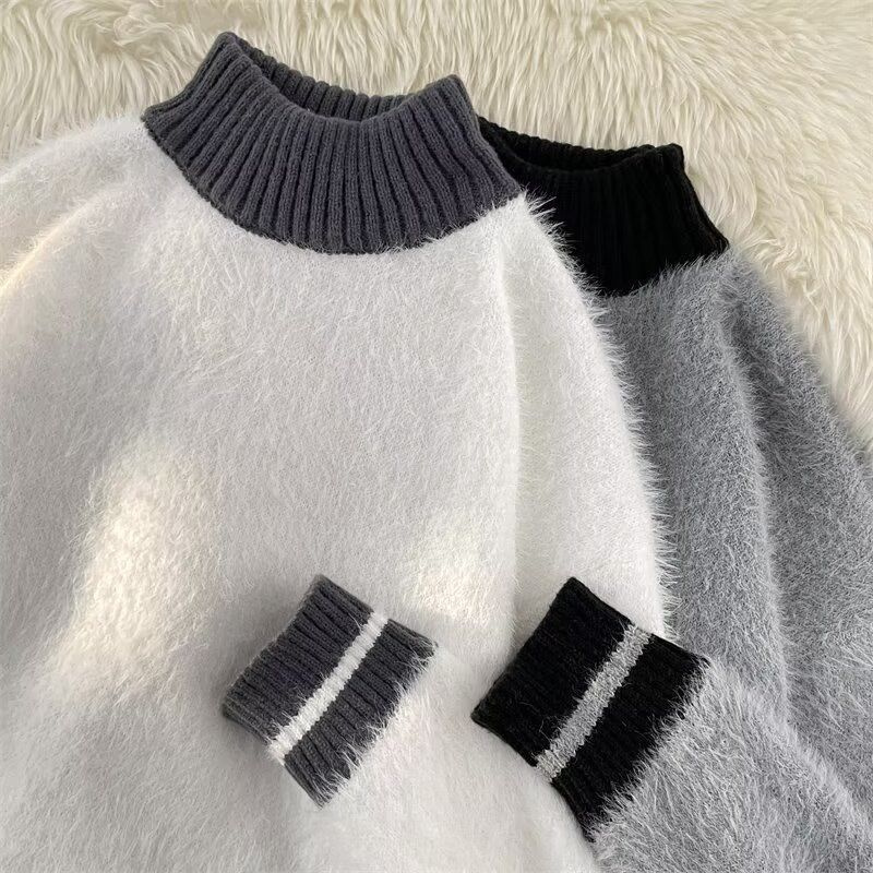 Fur Collar Pullovers Estampado – Modern Korean Lifestyle recenzja i cena