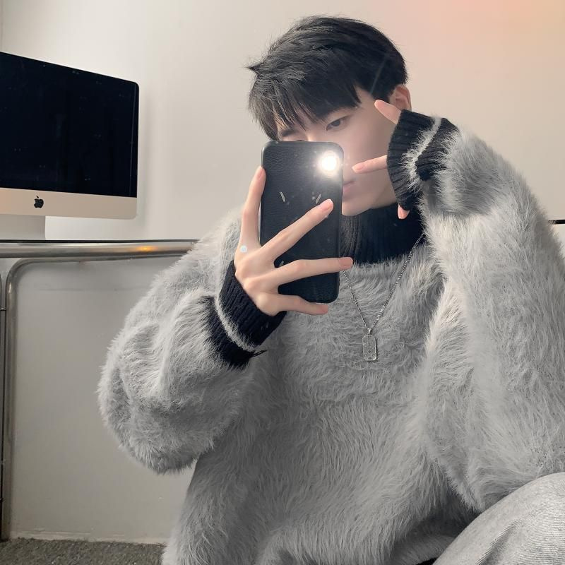 Fur Collar Pullovers Estampado – Modern Korean Lifestyle recenzja i cena